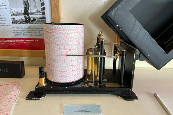 The barograph at Port Lockroy