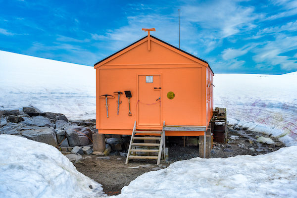 Damoy Hut now in orange