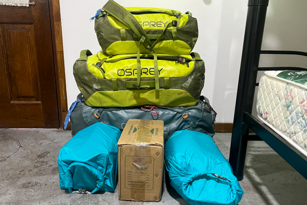 Piles of luggage