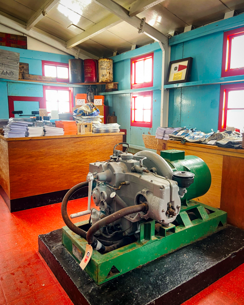 The generator sits on the shop floor