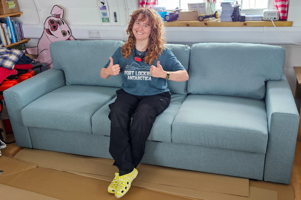Sofa, so good: a cushy new chapter at Port Lockroy