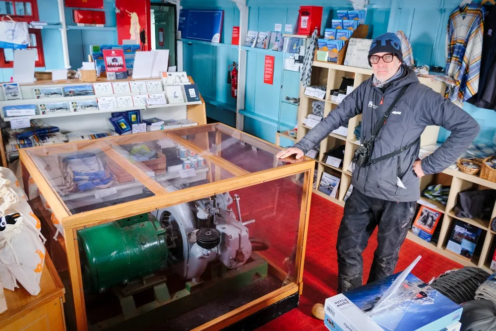 Installing a generator cover at Bransfield House