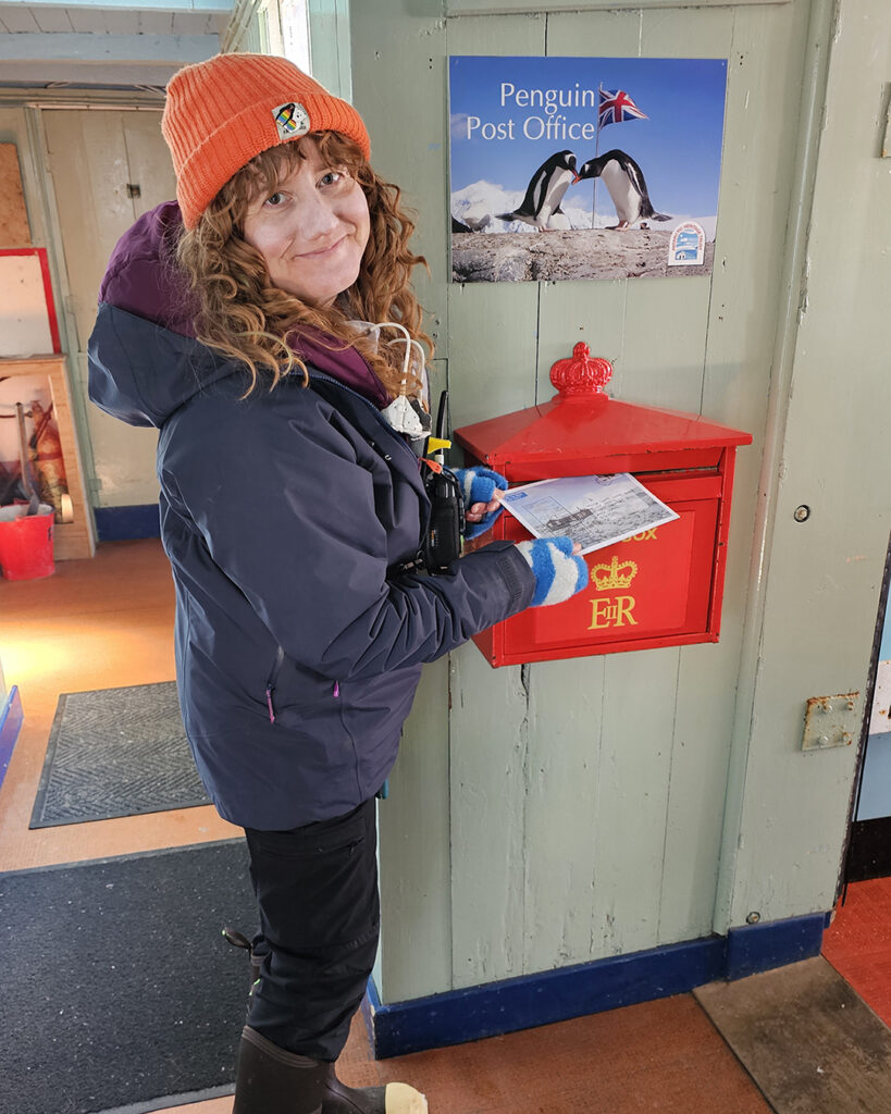 Posted in port lockroy red mailbox