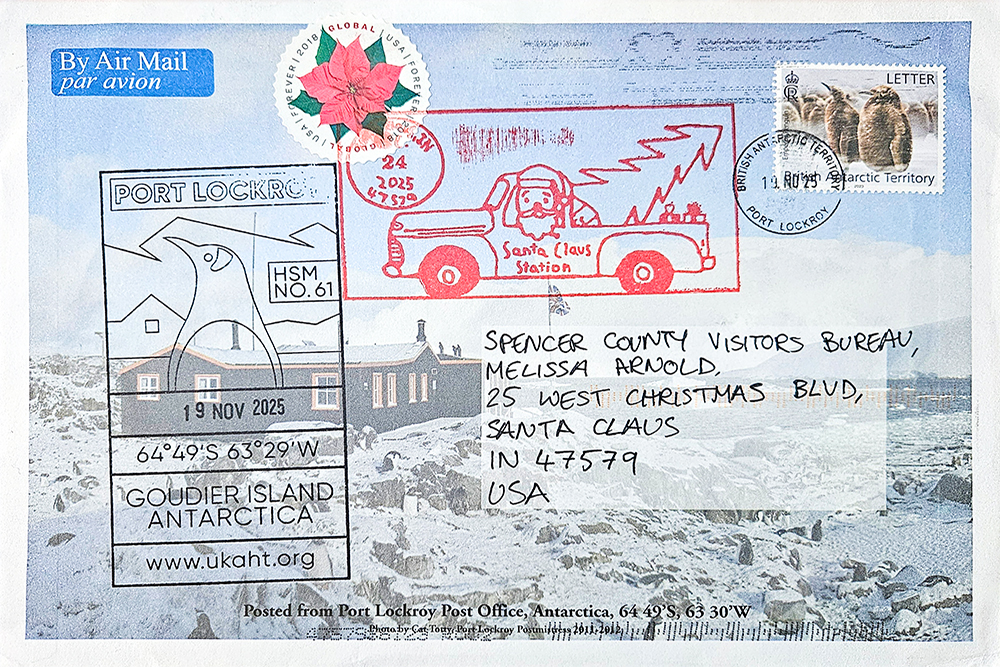 the final postmarked postcard
