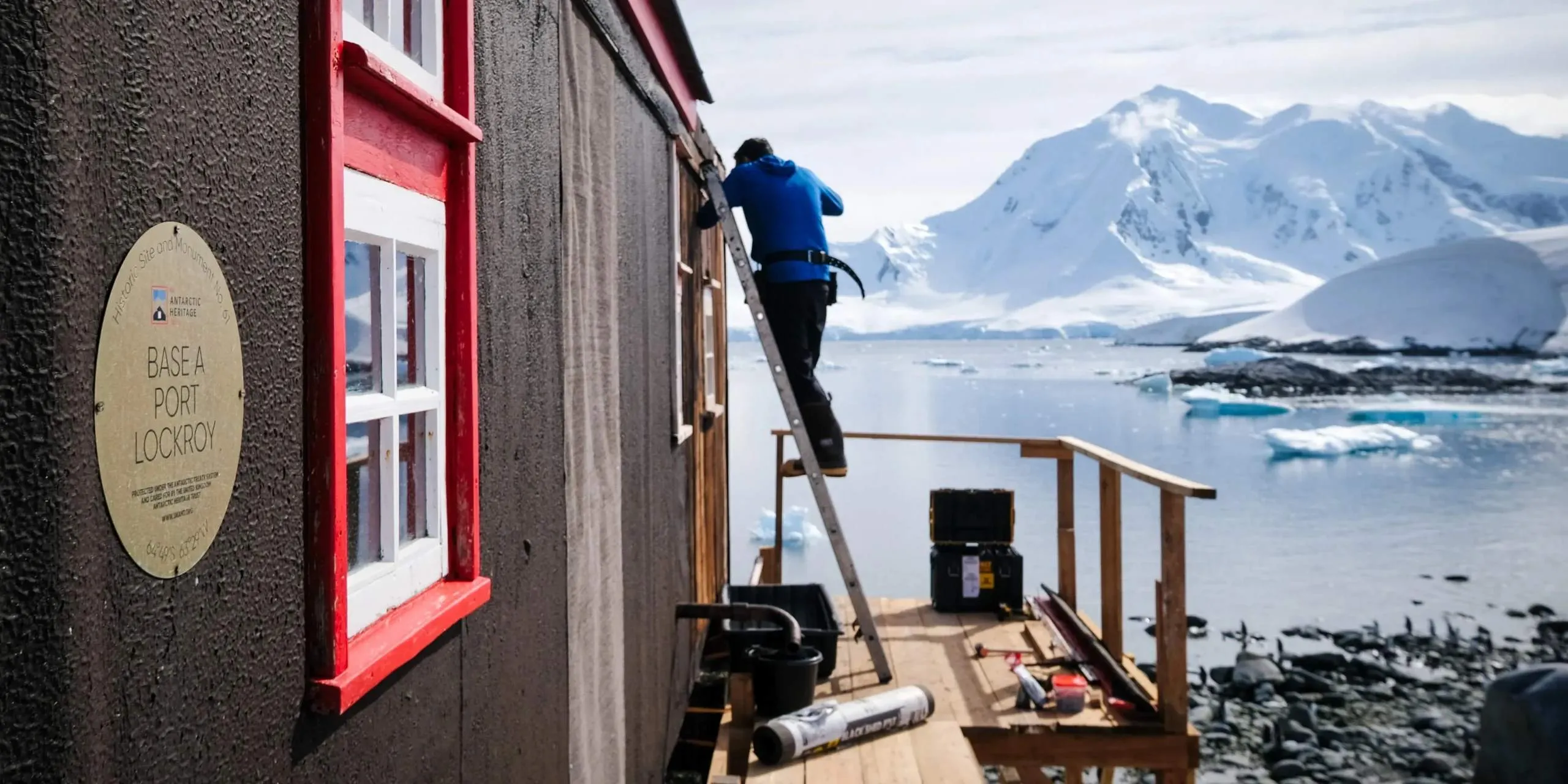 Conservation in action at Port Lockroy